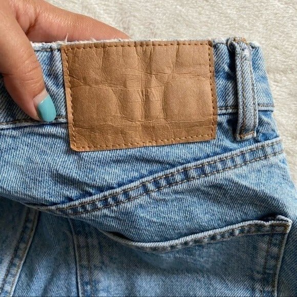 Zara Women Join Life Premium 90s Bermuda High Waist Denim Jeans Shorts US 0 - Picture 11 of 11